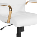 Milano Mid-Back Office Chair with Padded Black Arms