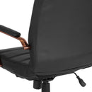 Milano Mid-Back Office Chair with Padded Black Arms