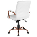 Milano Mid-Back Office Chair with Padded Black Arms