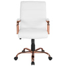 Milano Mid-Back Office Chair with Padded Black Arms