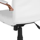 Milano Mid-Back Office Chair with Padded Black Arms
