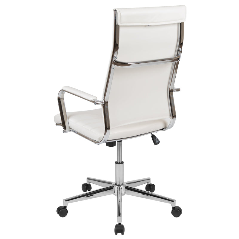 Stockholm High Back Faux Leather Home Office Chair With Pneumatic Seat Height Adjustment And 360° Swivel
