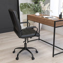Milano Mid-Back Office Chair with Padded Black Arms