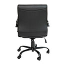 Milano Mid-Back Office Chair with Padded Black Arms