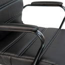 Milano Mid-Back Office Chair with Padded Black Arms