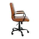 Milano Mid-Back Office Chair with Padded Black Arms