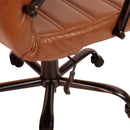 Milano Mid-Back Office Chair with Padded Black Arms