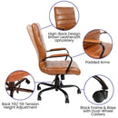 Milano  High Back Office Chair with Padded Arms