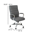 Milano  High Back Office Chair with Padded Arms