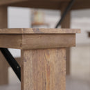 Tinsley 40" x 12" Solid Pine Folding Farmhouse Style Bench