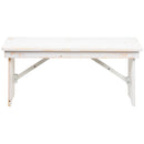 Tinsley 40" x 12" Solid Pine Folding Farmhouse Style Bench