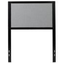 West Avenue Upholstered Headboard With Metal Frame and Adjustable Rail Slots