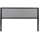 West Avenue Upholstered Headboard With Metal Frame and Adjustable Rail Slots