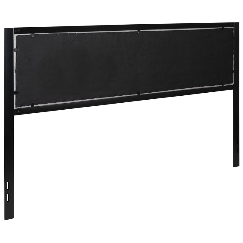 West Avenue Upholstered Headboard With Metal Frame and Adjustable Rail Slots