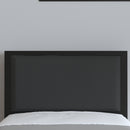 West Avenue Upholstered Headboard With Metal Frame and Adjustable Rail Slots