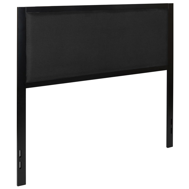 West Avenue Upholstered Headboard With Metal Frame and Adjustable Rail Slots