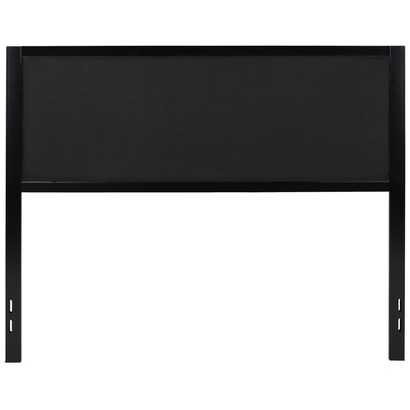 West Avenue Upholstered Headboard With Metal Frame and Adjustable Rail Slots