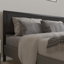West Avenue Upholstered Headboard With Metal Frame and Adjustable Rail Slots