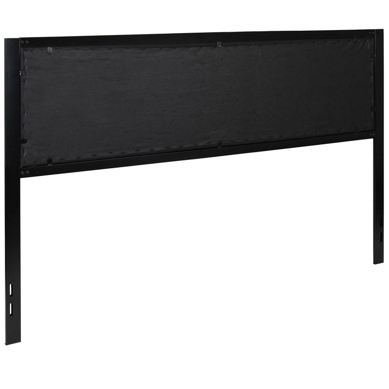 West Avenue Upholstered Headboard With Metal Frame and Adjustable Rail Slots