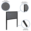 West Avenue Upholstered Headboard With Metal Frame and Adjustable Rail Slots