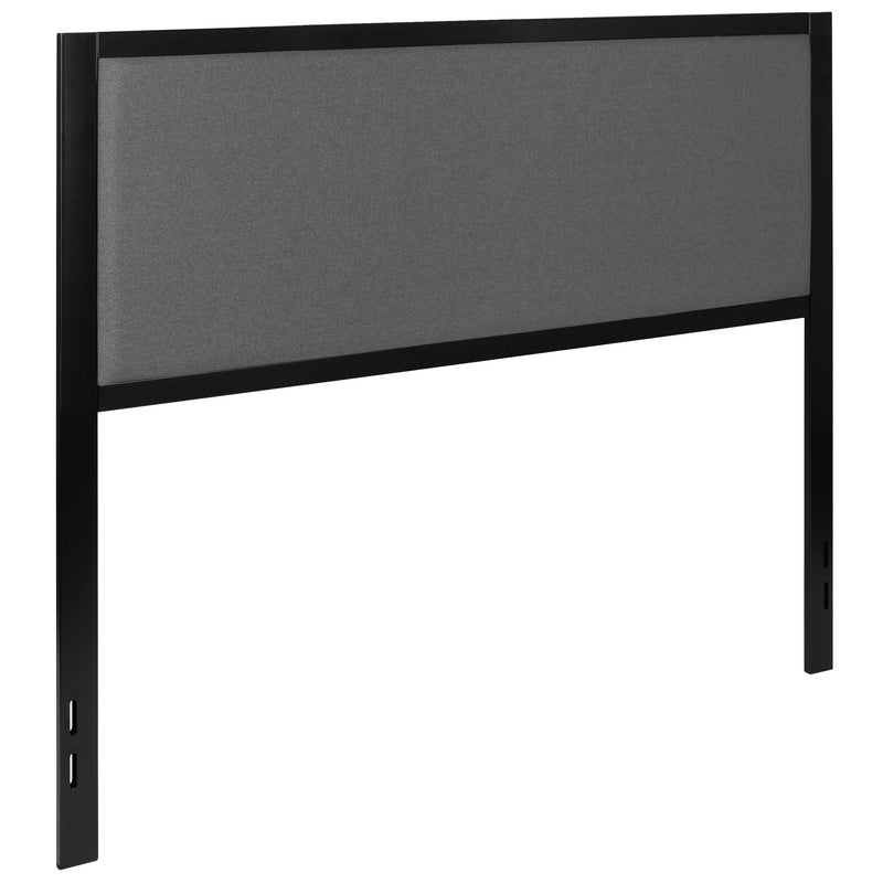 West Avenue Upholstered Headboard With Metal Frame and Adjustable Rail Slots