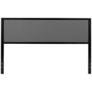 West Avenue Upholstered Headboard With Metal Frame and Adjustable Rail Slots