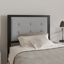 Camden Upholstered Button Tufted Headboard With Metal Frame and Adjustable Rail Slots