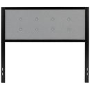 Camden Upholstered Button Tufted Headboard With Metal Frame and Adjustable Rail Slots