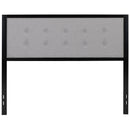 Camden Upholstered Button Tufted Headboard With Metal Frame and Adjustable Rail Slots