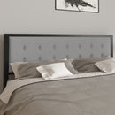 Camden Upholstered Button Tufted Headboard With Metal Frame and Adjustable Rail Slots