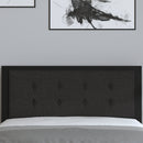 Camden Upholstered Button Tufted Headboard With Metal Frame and Adjustable Rail Slots