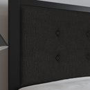 Camden Upholstered Button Tufted Headboard With Metal Frame and Adjustable Rail Slots