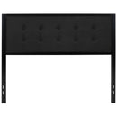 Camden Upholstered Button Tufted Headboard With Metal Frame and Adjustable Rail Slots