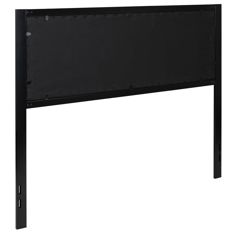 Camden Upholstered Button Tufted Headboard With Metal Frame and Adjustable Rail Slots