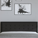 Camden Upholstered Button Tufted Headboard With Metal Frame and Adjustable Rail Slots