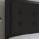 Camden Upholstered Button Tufted Headboard With Metal Frame and Adjustable Rail Slots