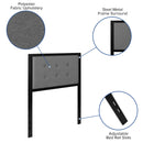 Camden Upholstered Button Tufted Headboard With Metal Frame and Adjustable Rail Slots