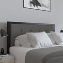 Camden Upholstered Button Tufted Headboard With Metal Frame and Adjustable Rail Slots