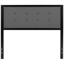 Camden Upholstered Button Tufted Headboard With Metal Frame and Adjustable Rail Slots