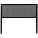 Camden Upholstered Button Tufted Headboard With Metal Frame and Adjustable Rail Slots
