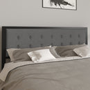 Camden Upholstered Button Tufted Headboard With Metal Frame and Adjustable Rail Slots