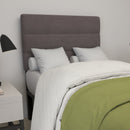 Coppola Headboard with Tufted Fabric Upholstery and Powder Coated Metal Frame