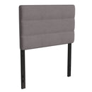 Coppola Headboard with Tufted Fabric Upholstery and Powder Coated Metal Frame