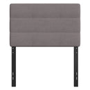 Coppola Headboard with Tufted Fabric Upholstery and Powder Coated Metal Frame