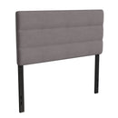 Coppola Headboard with Tufted Fabric Upholstery and Powder Coated Metal Frame
