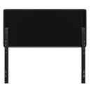 Coppola Headboard with Tufted Fabric Upholstery and Powder Coated Metal Frame