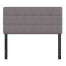 Coppola Headboard with Tufted Fabric Upholstery and Powder Coated Metal Frame