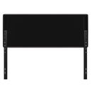 Coppola Headboard with Tufted Fabric Upholstery and Powder Coated Metal Frame