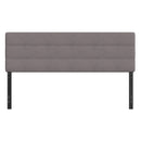 Coppola Headboard with Tufted Fabric Upholstery and Powder Coated Metal Frame