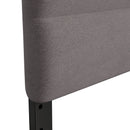 Coppola Headboard with Tufted Fabric Upholstery and Powder Coated Metal Frame